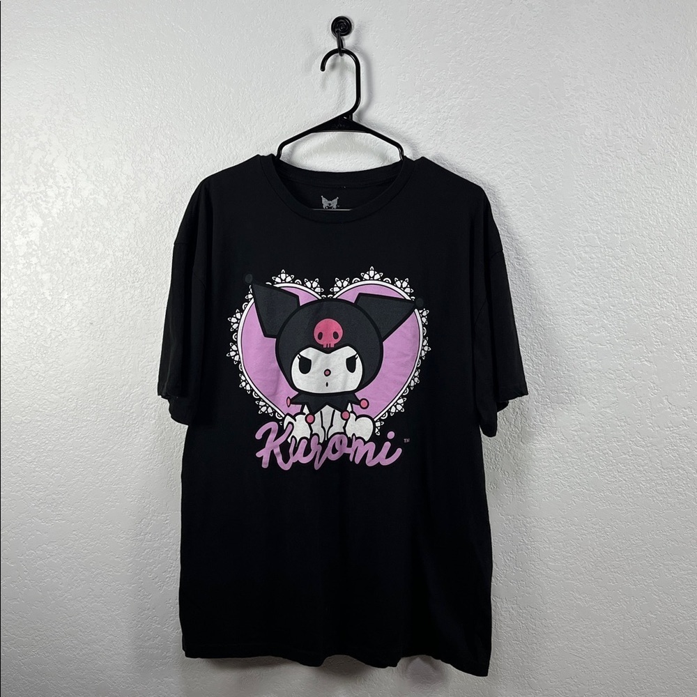 Sanrio Kuromi Black T-shirt Sz 1X Casual Short Sleeve lightweight Street wear